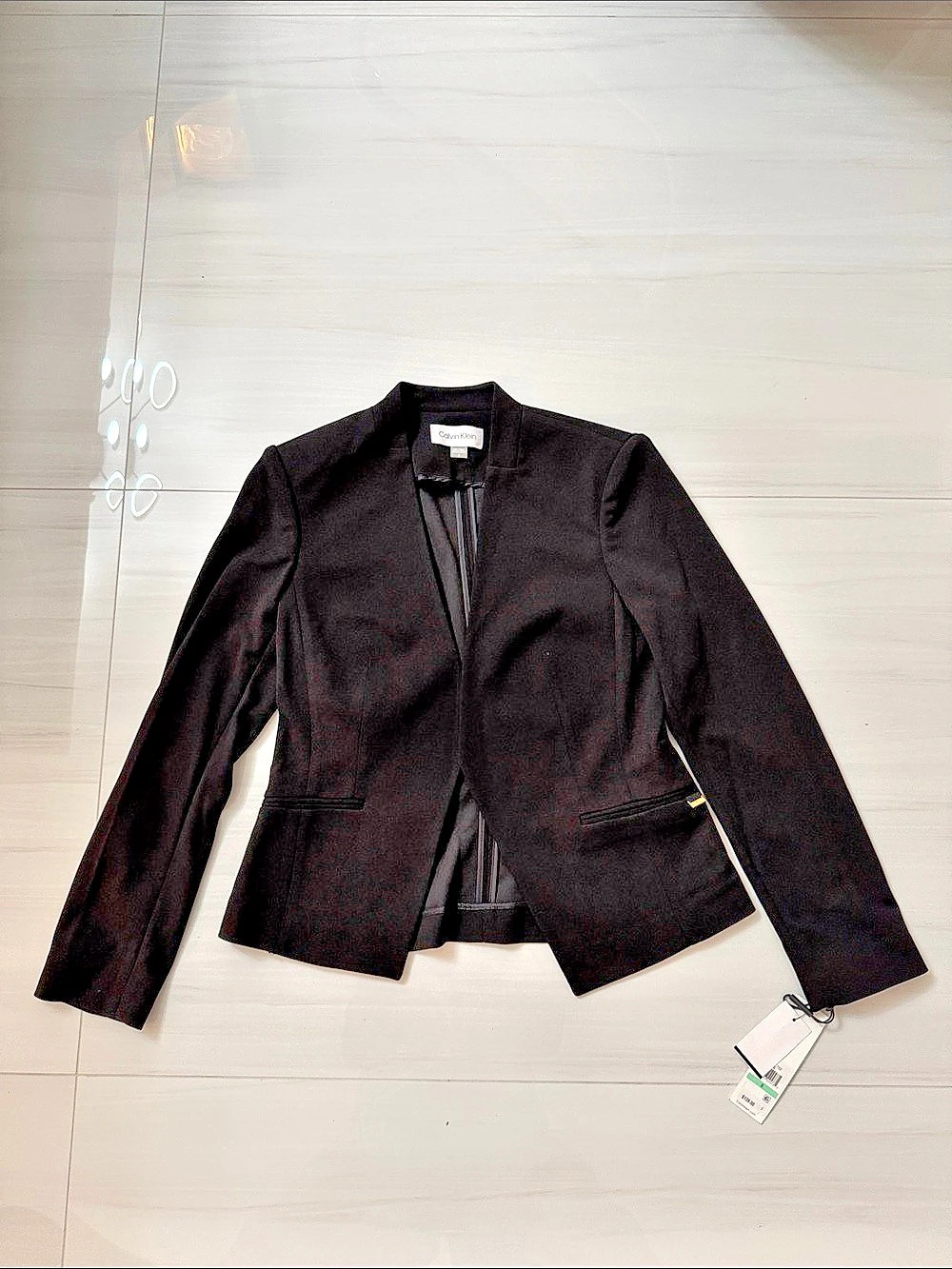 Calvin Klein Black Blazer Size 6 NWT